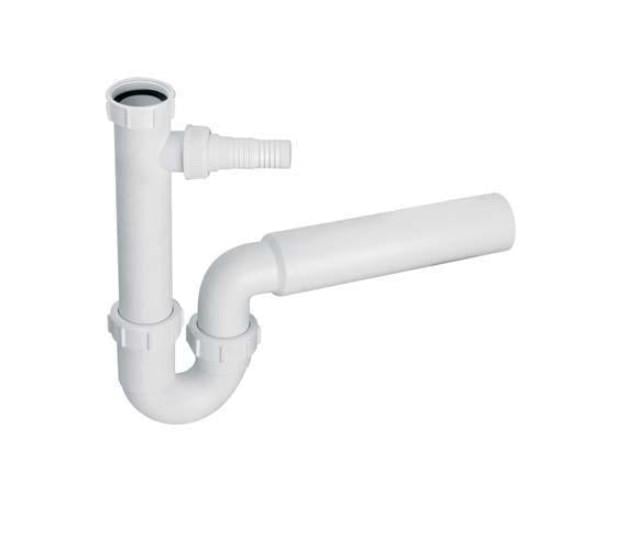 Сифон для кухонной мойки Mcalpine с подключением к стиральной машине без выпуска 1,1/2х50 (HC7)