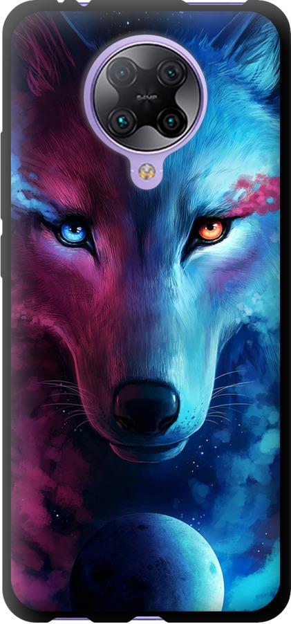 Чехол на Xiaomi Redmi K30 Pro Арт-волк (3999b-1899-42517)
