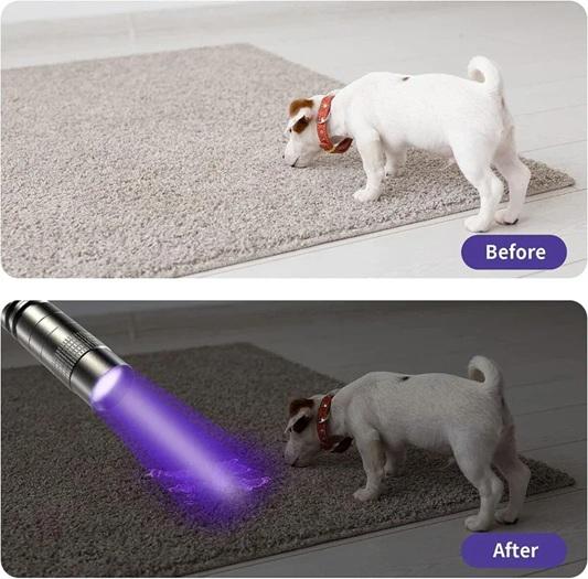 Ліхтарик ультрафіолетовий Type2 Long LED UV Flashlight 395 Portable Mini Ultraviolet Torch 2хАА Black (UVFTT2LK) - фото 8