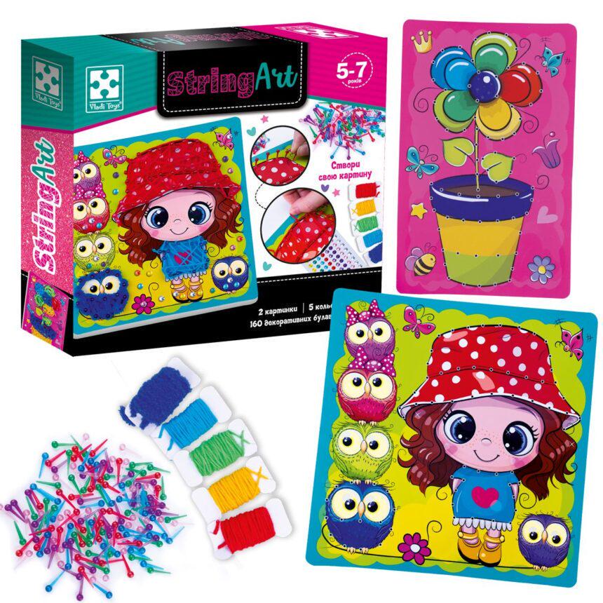 Набір для дитячої творчості Vladi Toys VT4501-20 cтрінг арт Сонячна прогулянка (MTT-195158)