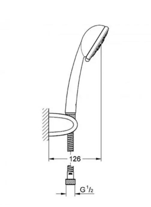 Комплект душовий Vitalio Trend Grohe (28740000) - фото 2