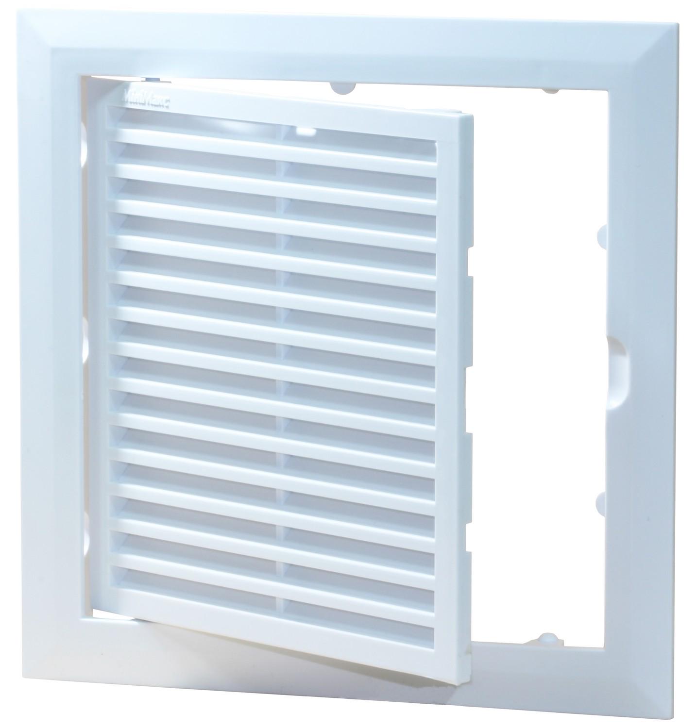 Дверца ревизионная МиниМакс с решеткой 150x150 мм Белый (dr174)