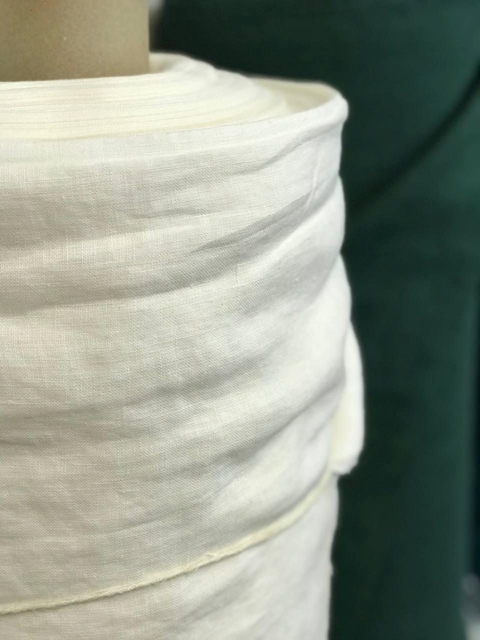 Ткань Linen Plus CRASH EFFECT 100% лен 250 см Белый - фото 2 Ткань Linen Plus CRASH EFFECT 100% лен 250 см Белый - фото 2