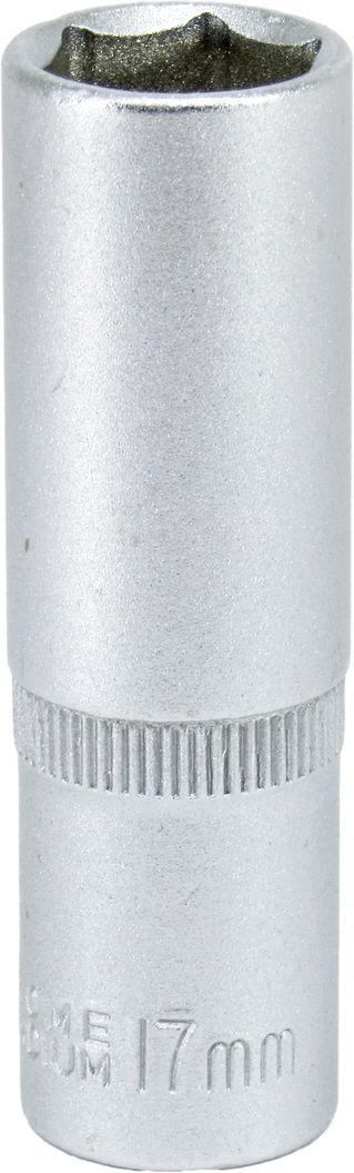 Головка торцевая высокая шестигранная Intertool 1/2 17 мм Хром ванадиум (ET-0117)