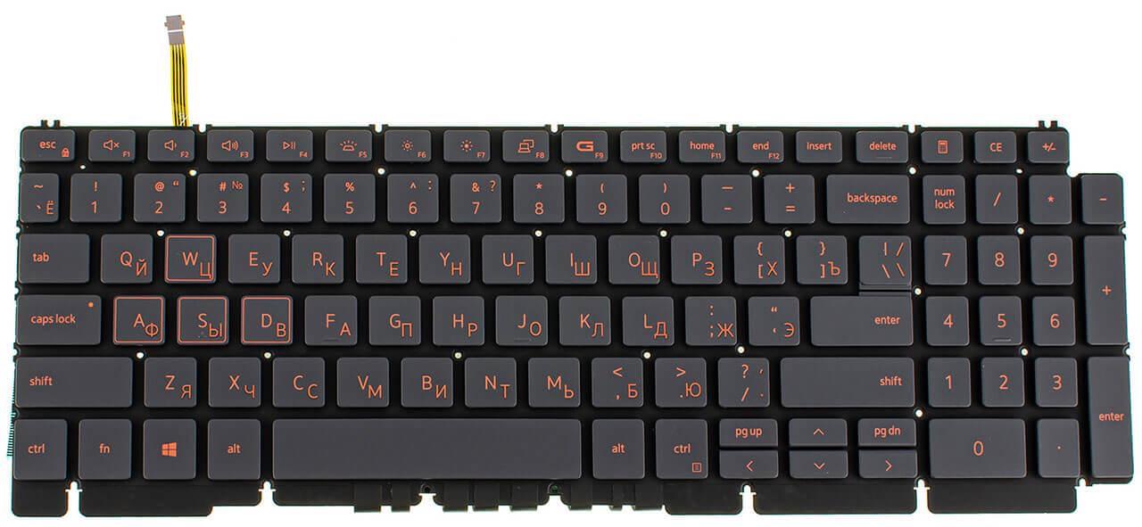Клавиатура для ноутбука Dell G15 5510 подсветка клавиш (0GMXMJ)