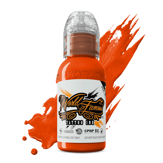 Тату краска World Famous Straight Orange 30 мл