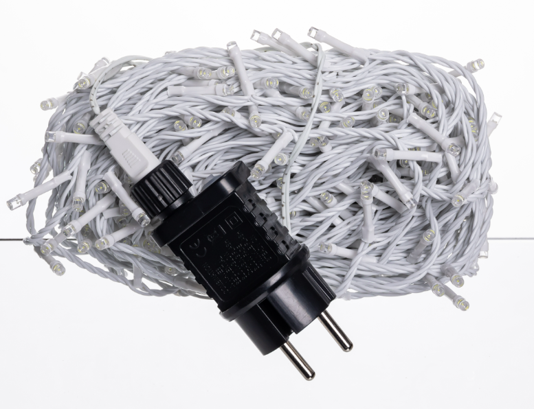 Гірлянда нитка вулична 300 LED 30 м від мережі біла нитка Білий - фото 5 Гірлянда нитка вулична 300 LED 30 м від мережі біла нитка Білий - фото 5