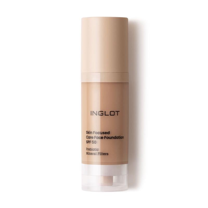 Тональная основа Inglot Skin focused care face foundation SPF 50 312 TAN ROSE