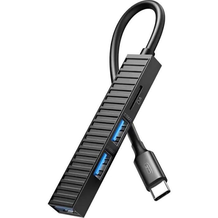 USB-хаб Xo HUB014B.black USB Type-C USB 3.0 SD microSD до 5 Гбит/с Black (35575547)