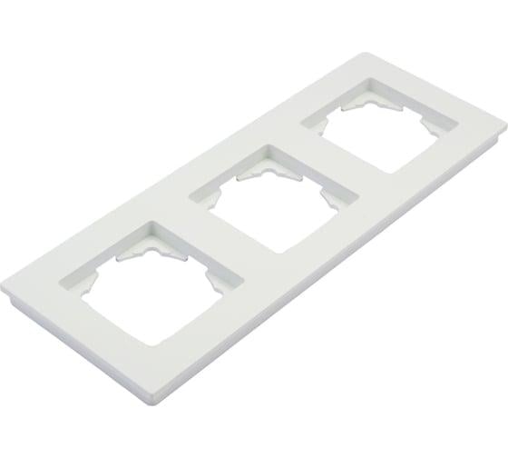 Рамка 3-місна Gunsan Eqona 1401100000143 Білий - фото 1 Рамка 3-місна Gunsan Eqona 1401100000143 Білий - фото 1