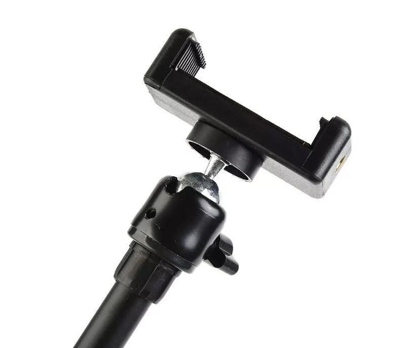 Штатив-тренога складной журавль H13 с креплением под лампу и телефон Black - фото 2