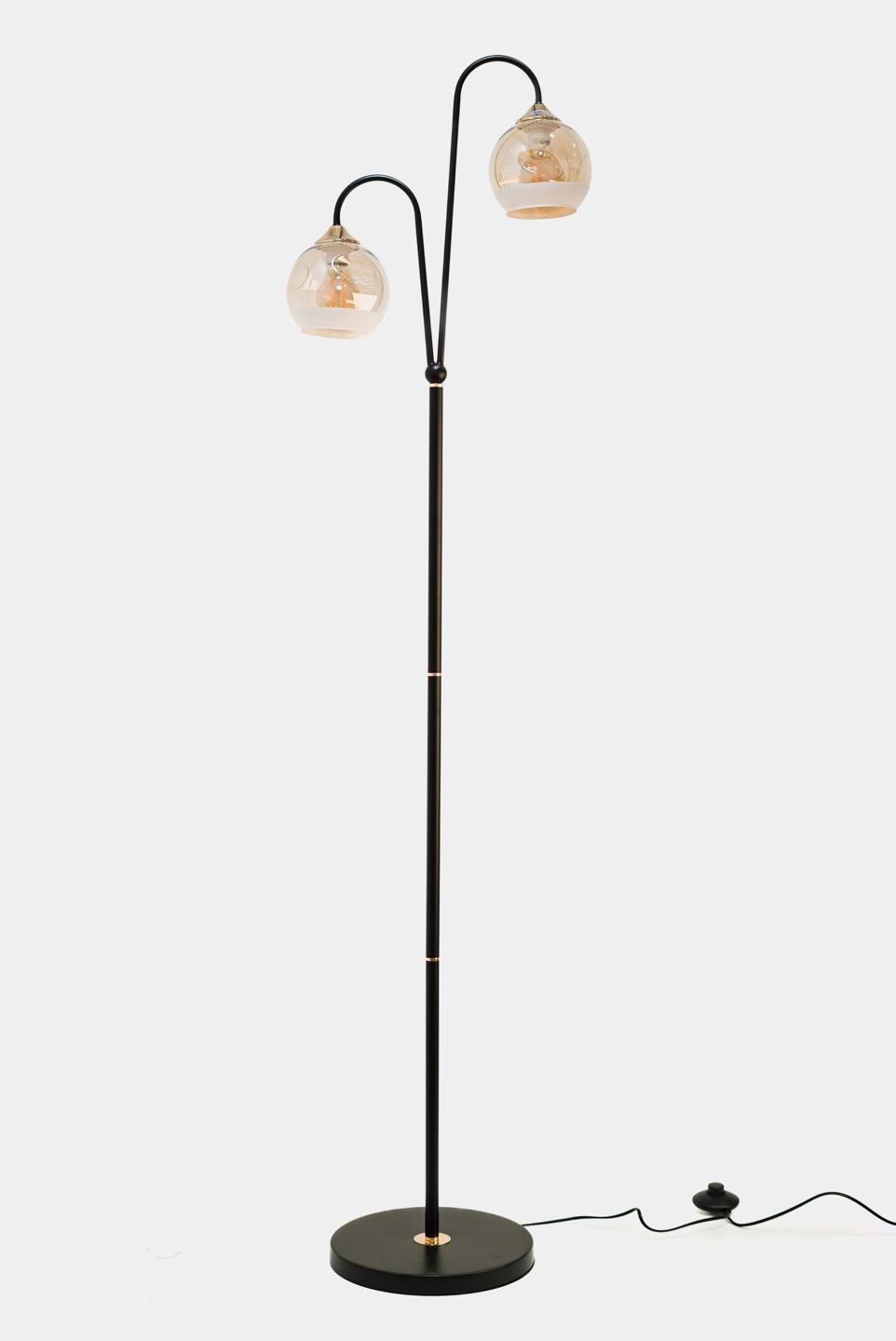 Торшер BR-01 558F/2 E27 BK (25-425)