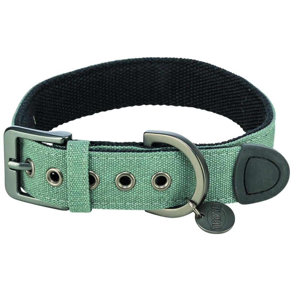 Ошейник для собак Trixie CityStyle экстраширокий хлопок M-L 40-47 см 30 мм Светло-зеленый (1970716)