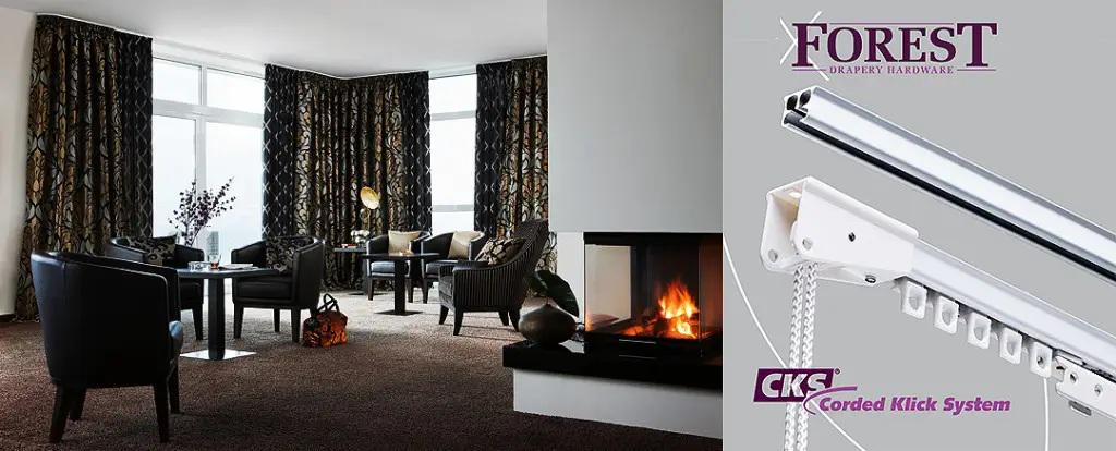 Карниз алюмінієвий з кордовим управлінням Forest CKS розкриття в одну сторону 350 см (2503761544) - фото 2 Карниз алюмінієвий з кордовим управлінням Forest CKS розкриття в одну сторону 350 см (2503761544) - фото 2