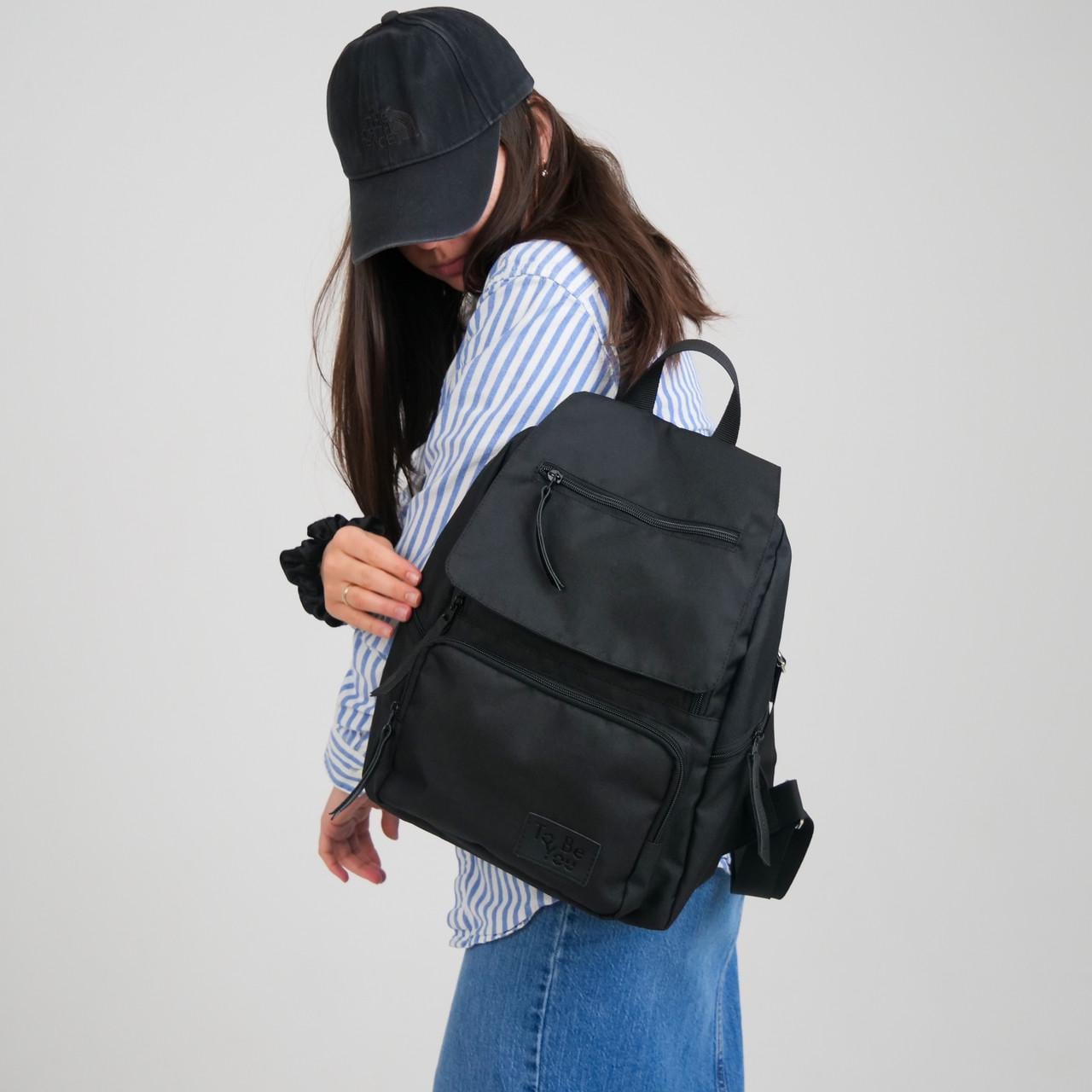 Рюкзак жіночий Klapan оксфорд Чорний (2195869647)