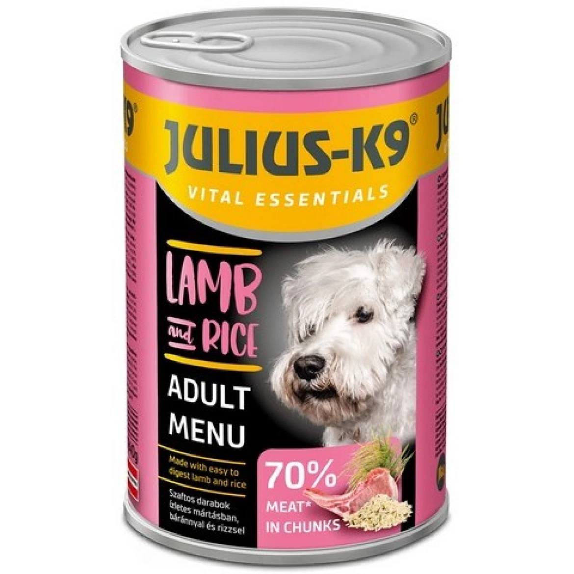 Консерва гипоаллергенная для собак JULIUS-K9 Ягненок и рис 1240 г (5998274313078) Консерва гипоаллергенная для собак JULIUS-K9 Ягненок и рис 1240 г (5998274313078)