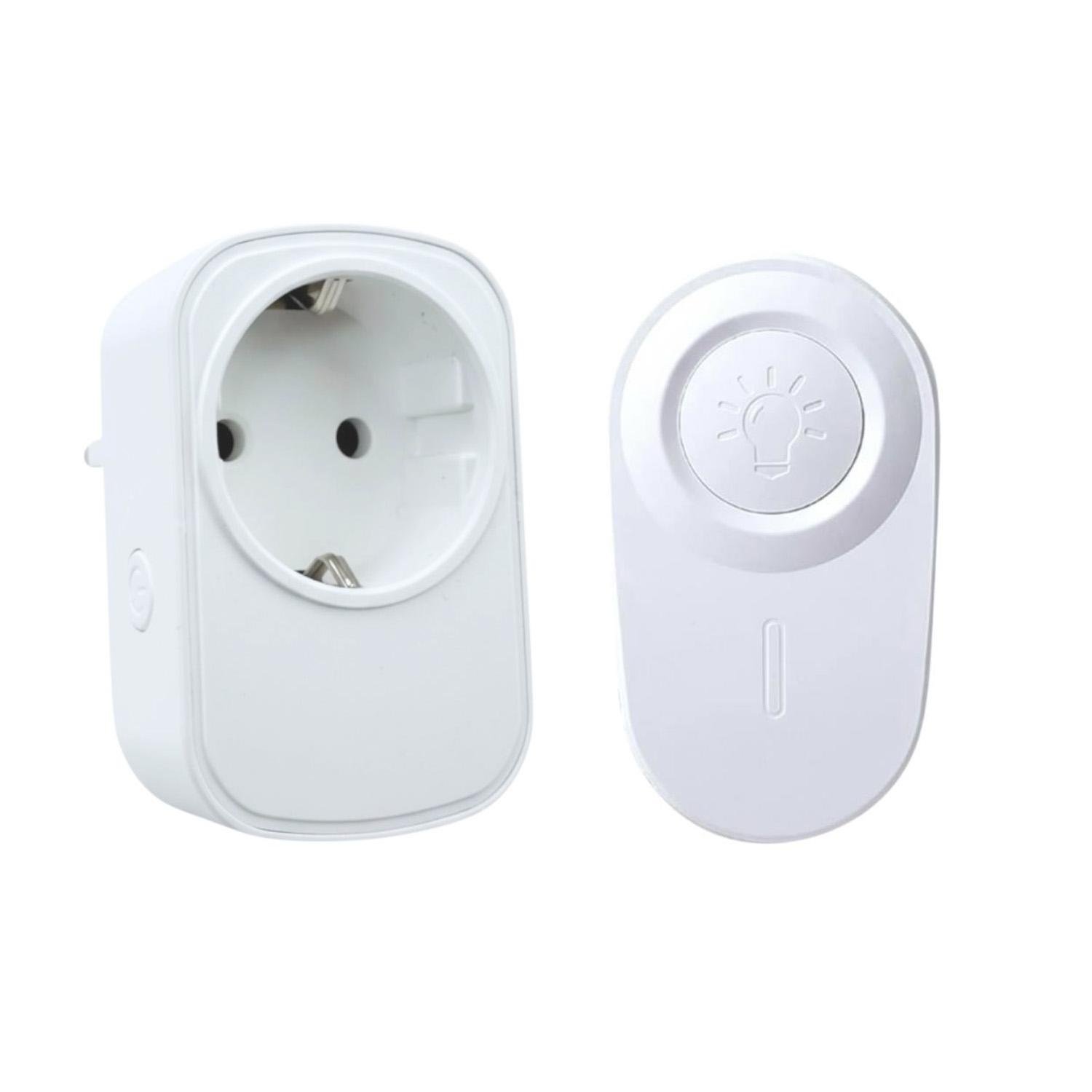 Комплект з розумної бездротової розетки SW-R08 і 1-канального пульта CK1 Комплект з розумної бездротової розетки SW-R08 і 1-канального пульта CK1