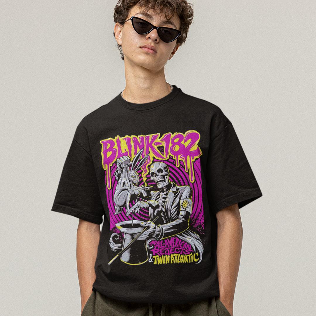 Футболка мужская Blink 182 The All American Rejects and Twin Atlantic 3XL Черный (00000006616)