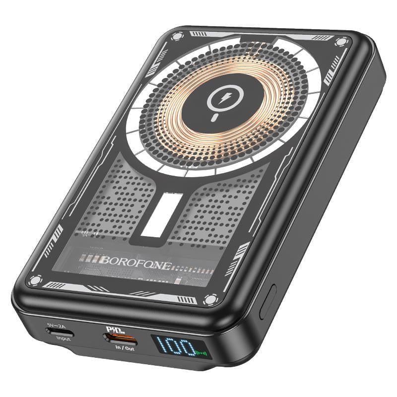 Повербанк Borofone BJ29 PD20W+QC3.0 с БЗУ 10000 mAh Black (00000066332_1)