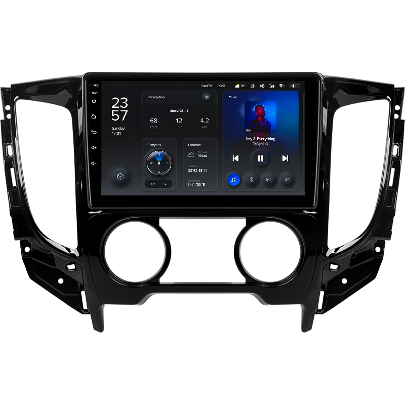 Автомагнитола штатная Teyes для Mitsubishi L200 5 2015-2019 Android X1 2/32G Wi-Fi/4G вариант F1