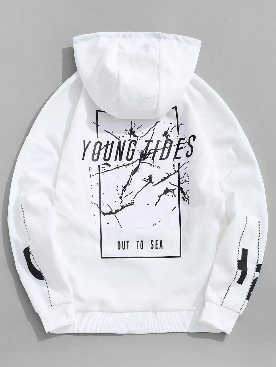 Худи мужское с принтом Pin-000-3020 XXL Белый (2702804673)