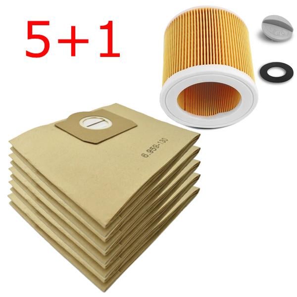 Набір фільтр та 5 мішків сумісних з пилососом Karcher WD3/MV3/SE4001/A2299/K2201 F/K2150 - фото 10 Набір фільтр та 5 мішків сумісних з пилососом Karcher WD3/MV3/SE4001/A2299/K2201 F/K2150 - фото 10