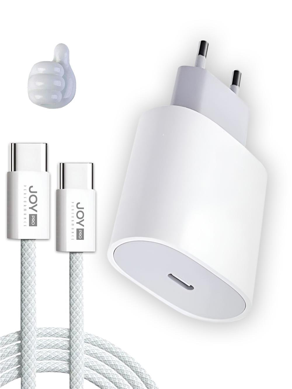 Зарядное устройство JoyPro 20W с кабелем Type-C 1 м Белый (4d5ecfa5) - фото 1