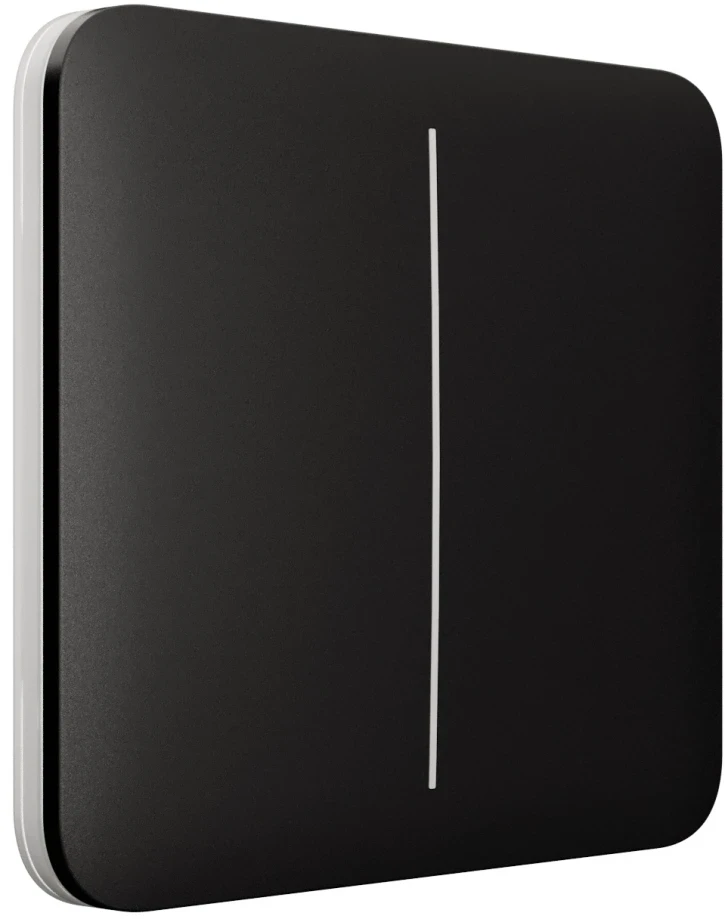Вимикач Ajax LightSwitch 2-клавішний Black (2890076035)