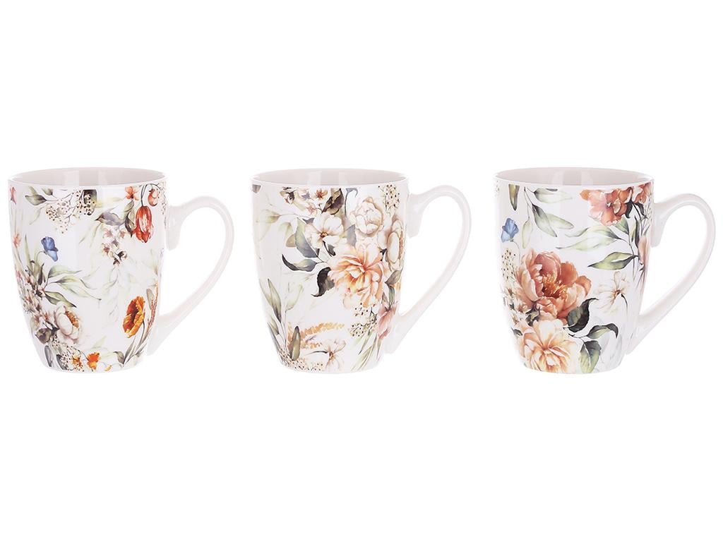 Чашка Floral 425 мл 3 дизайна набор 3 шт. (BDI-311-102) Чашка Floral 425 мл 3 дизайна набор 3 шт. (BDI-311-102)