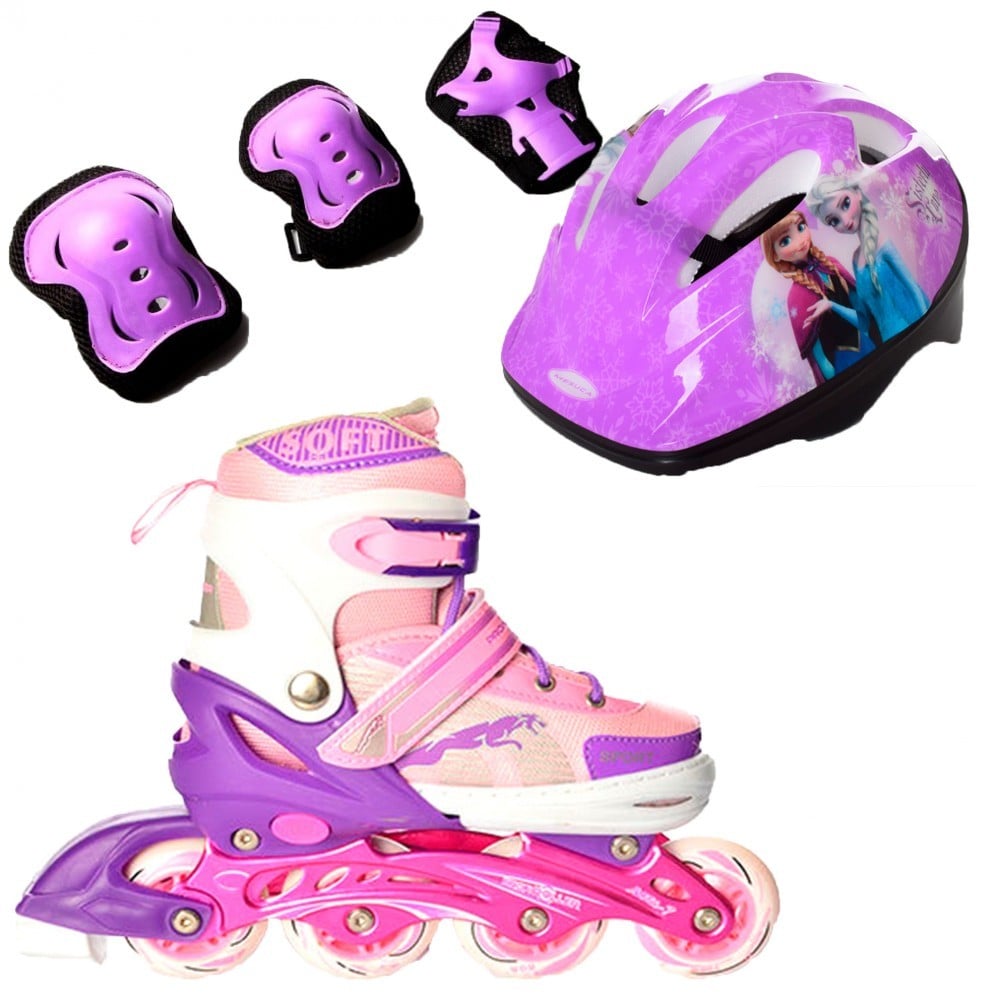 Ролики детские набор Jaguar Combo Disney защита и шлем р. 39-42 Frozen (2T3007E)
