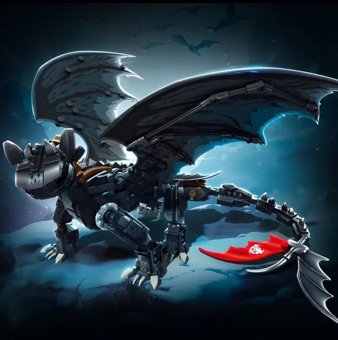 Конструктор для детей дракон из мультфильма Как укротить дракона 1026 дет. - фото 4