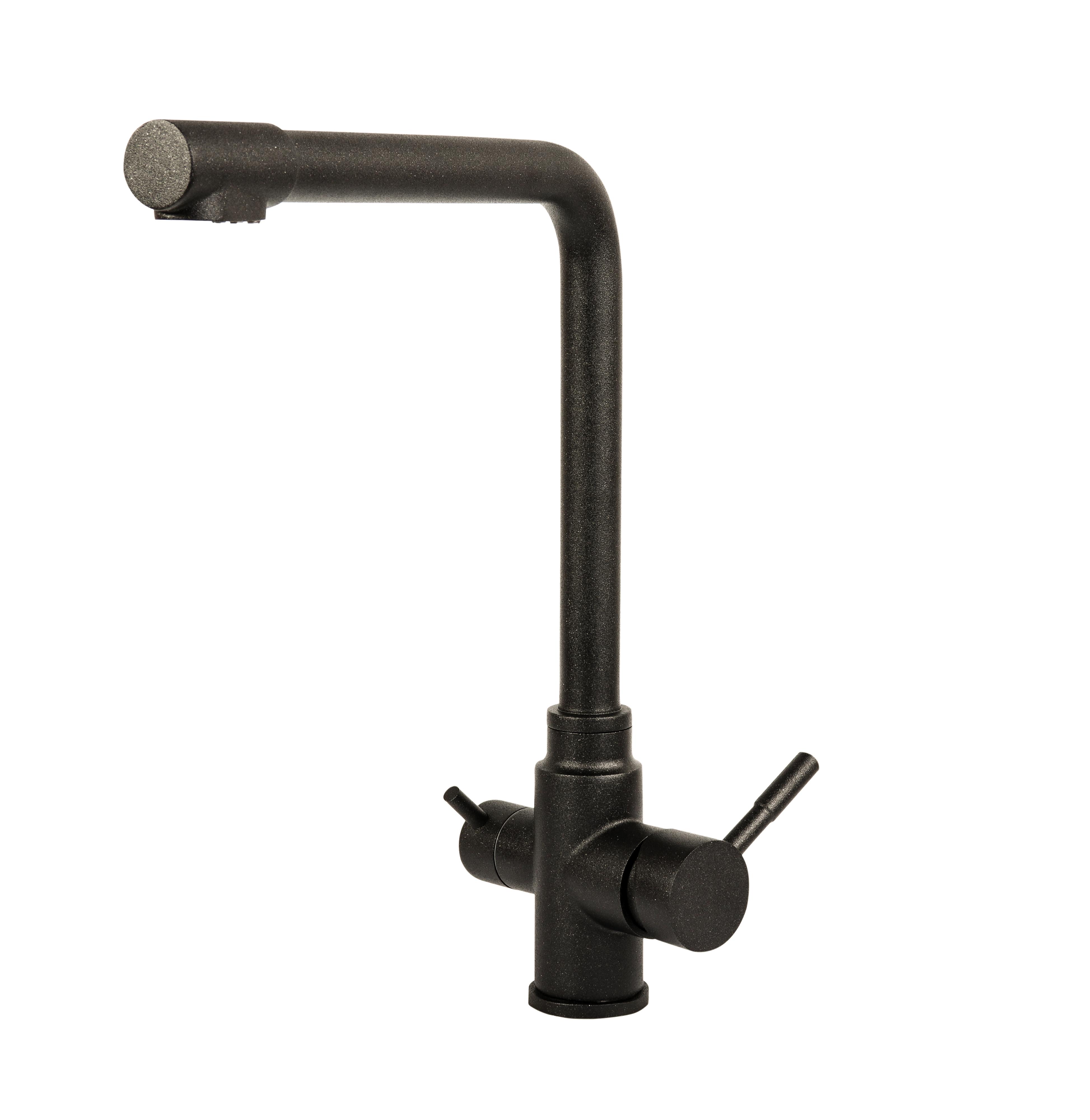 Смеситель AQUAMILL RIO с подключением фильтрованной воды Черный - фото 3