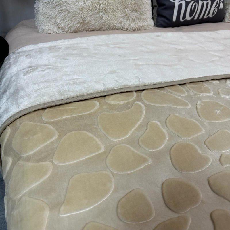 Покрывало на кровать акриловое 200x230 см Молочный (28857540) - фото 6