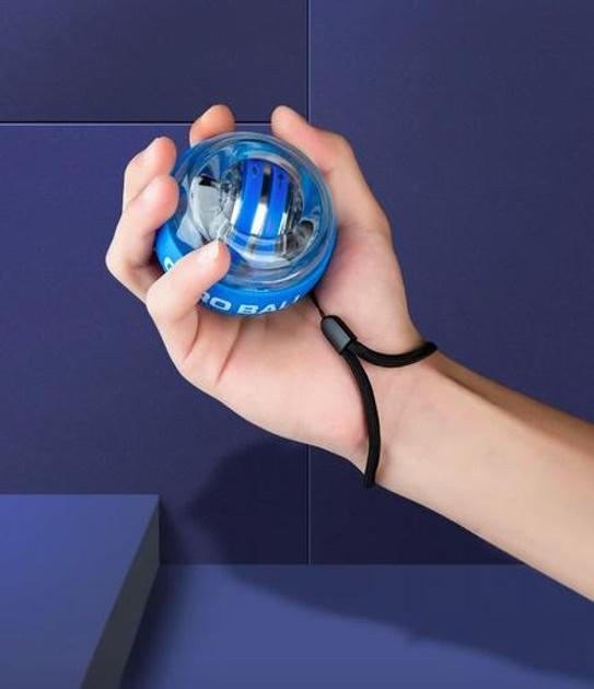 Эспандер кистевой гироскопический OSPORT для кистей и пальцев рук Синий (MS 4080-1) - фото 3 Эспандер кистевой гироскопический OSPORT для кистей и пальцев рук Синий (MS 4080-1) - фото 3