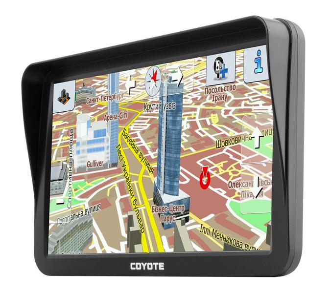 GPS навігатор Coyote 1020 Normandia Ram 256 mb ROM 8 Gb з камерою заднього виду та MicroSD 16 Gb - фото 4