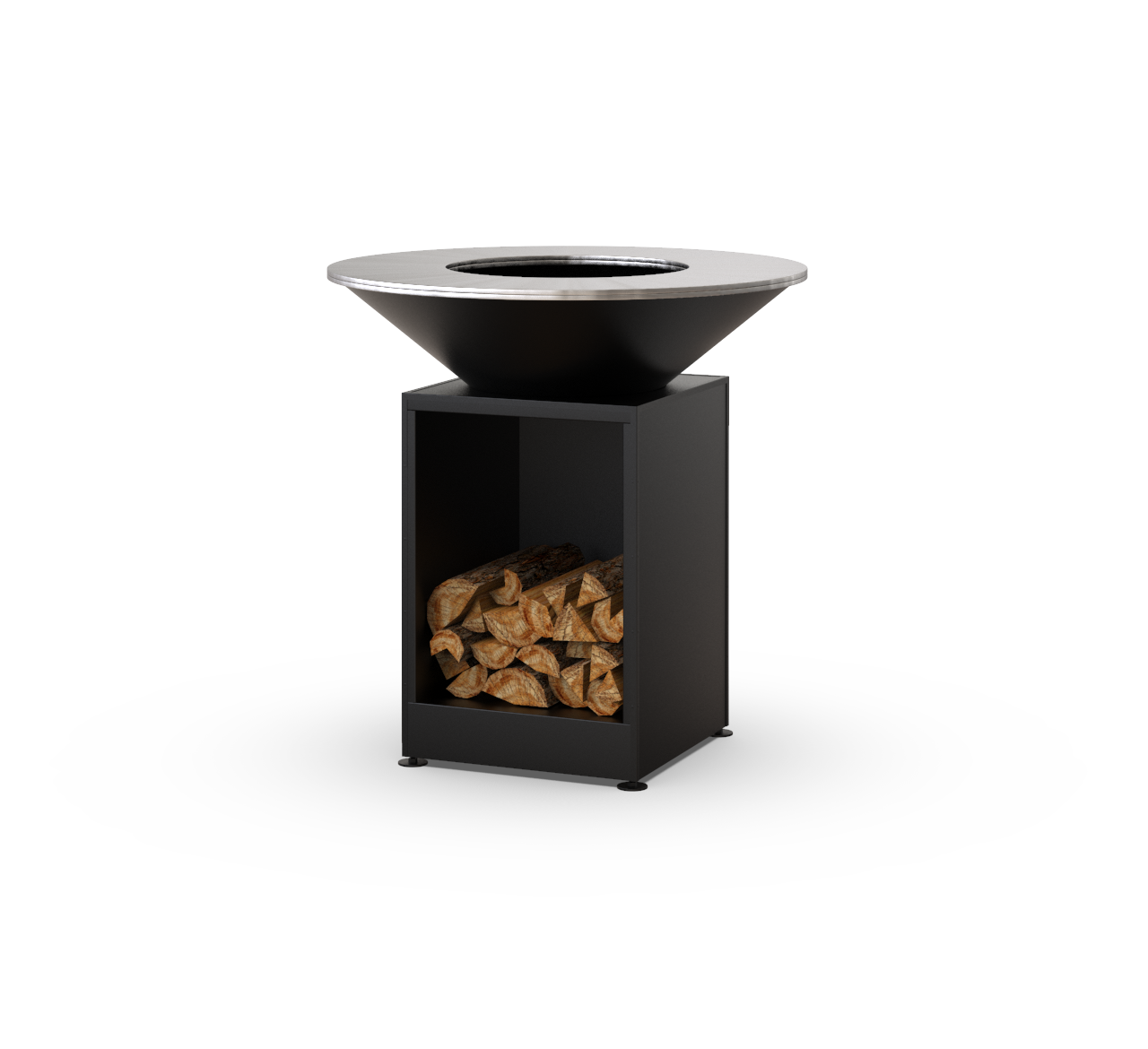 Гриль-мангал барбекю з відкритою тумбою Smoke House Holla Grill Open Black (600005)