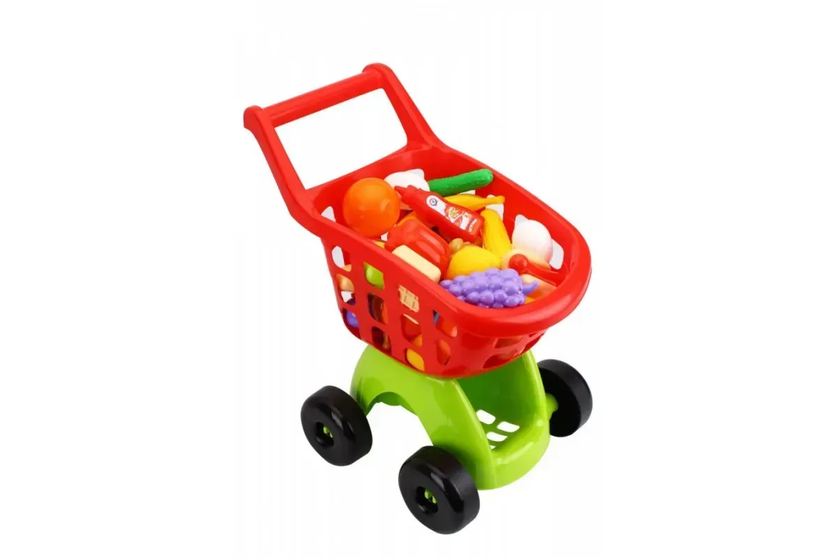 Детский игровой набор ТехноК Продуктовый набор в тележке из пластика 42,5х30,5х29 см Разноцветный (150-98-TH8713) Детский игровой набор ТехноК Продуктовый набор в тележке из пластика 42,5х30,5х29 см Разноцветный (150-98-TH8713)