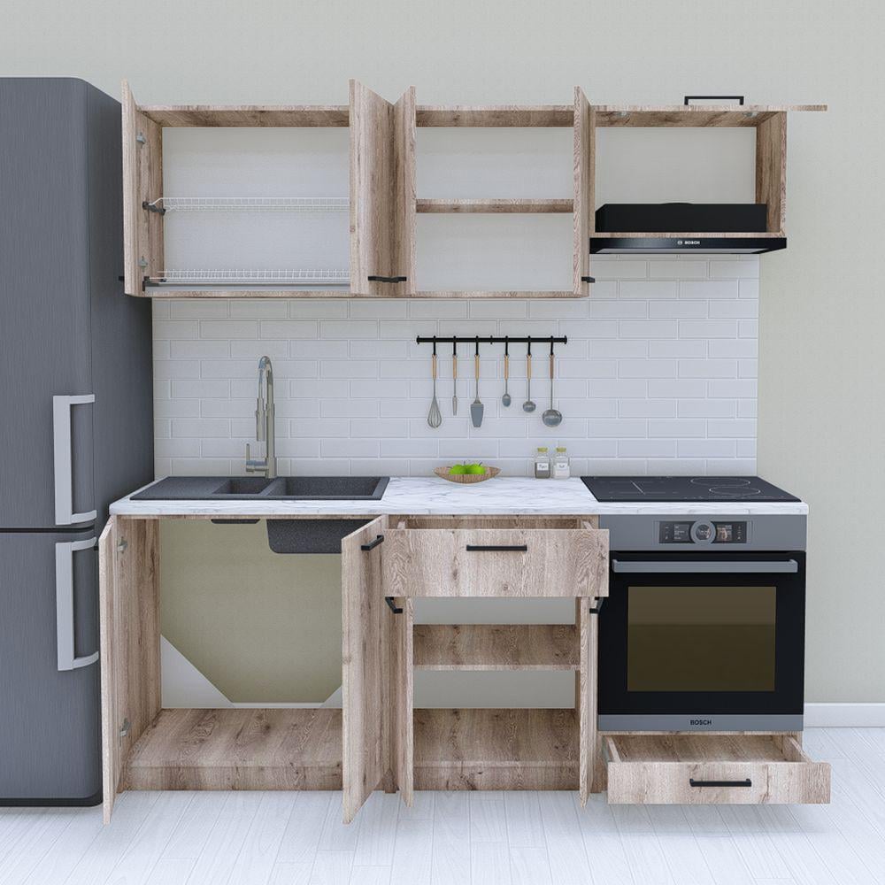 Кухня модульная готовая 2 м 200 см Аликанте (МП37в) - фото 2