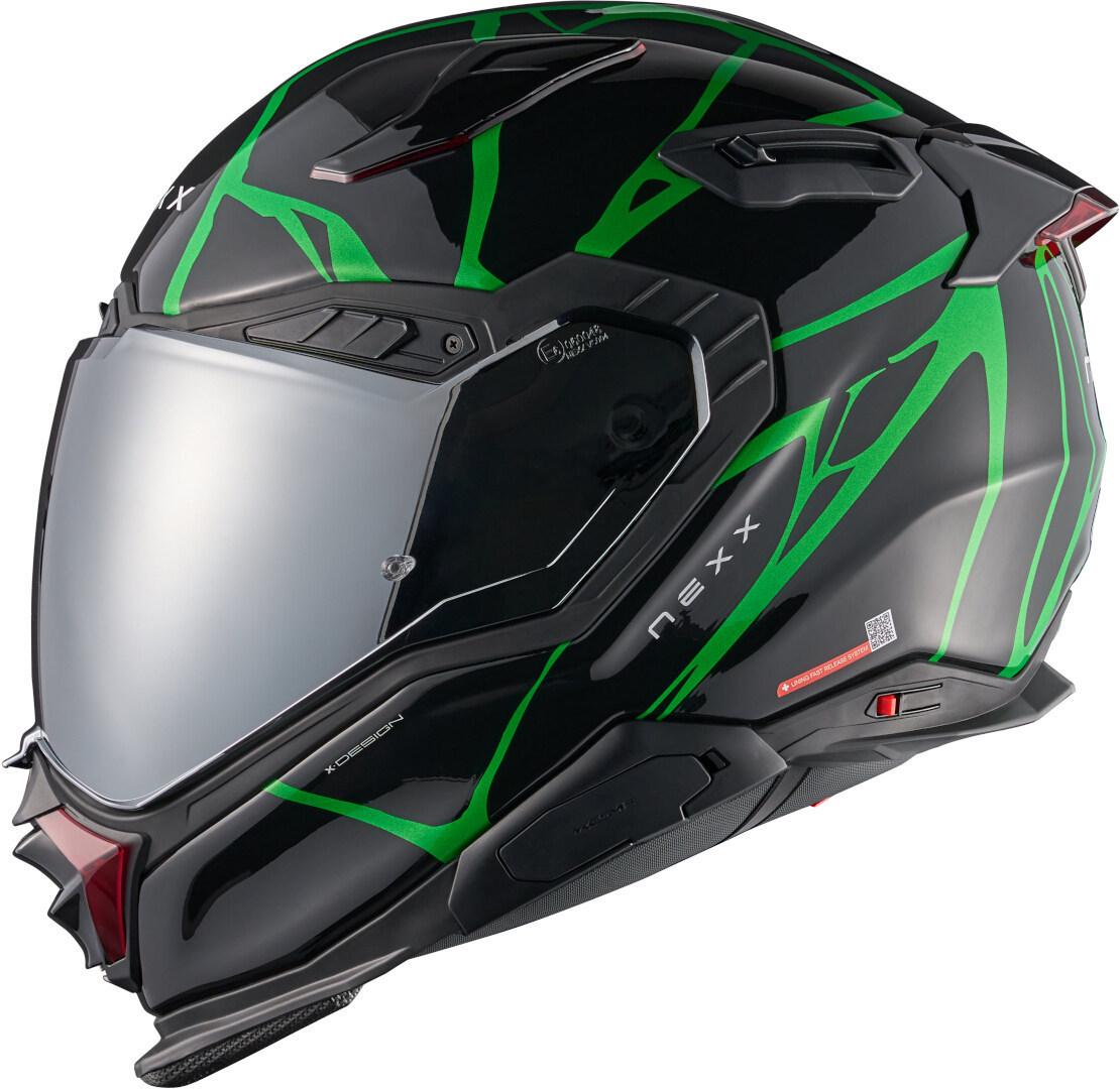 Мотошлем Nexx X.WST3 B-SIDE XL Black/Green (50813) Мотошлем Nexx X.WST3 B-SIDE XL Black/Green (50813)