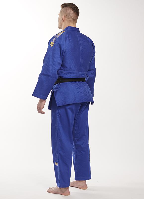 Лицензионное кимоно для дзюдо Ippon Gear Legend IJF р. 155 см Синий (JU690B155) - фото 5