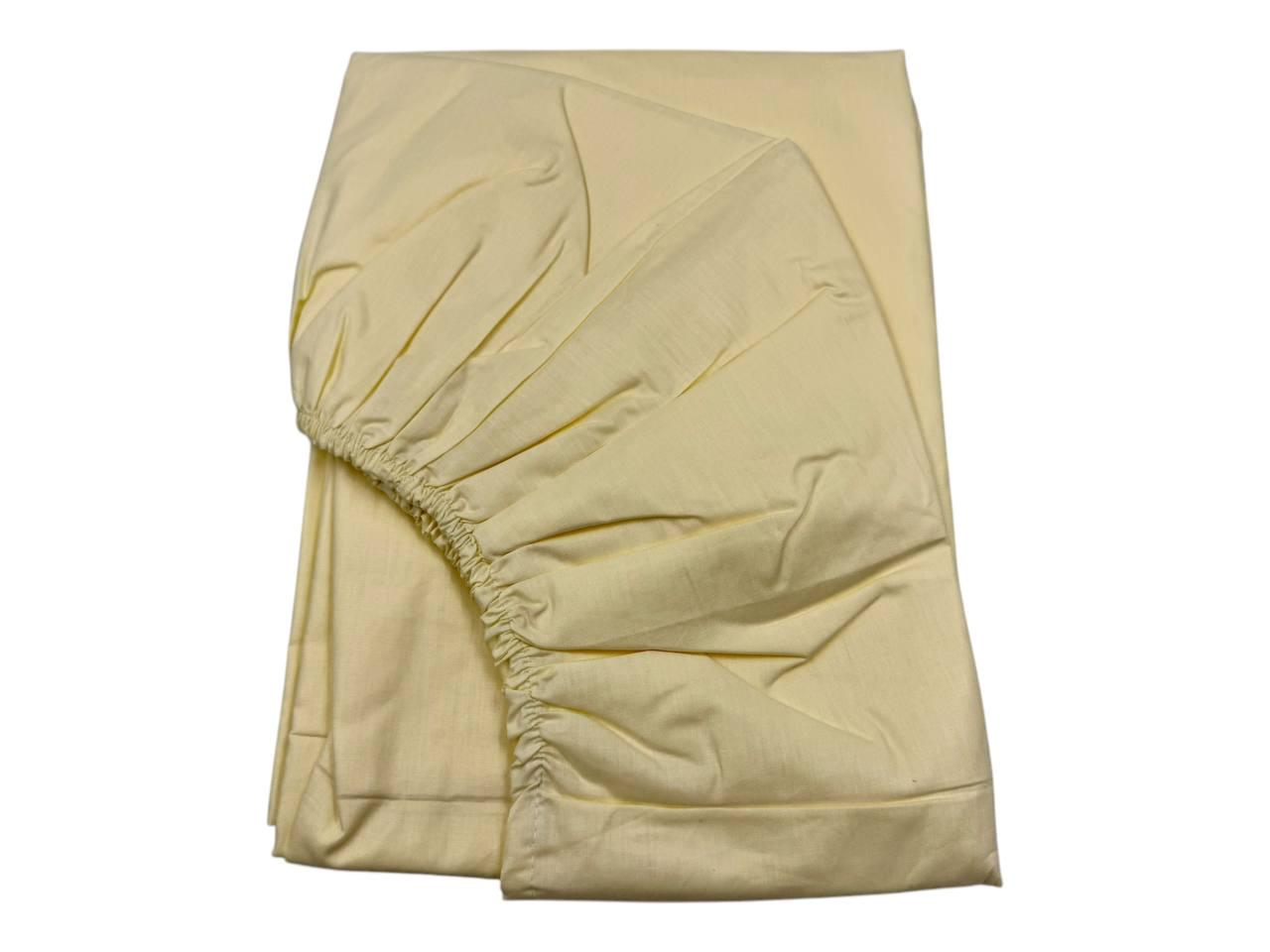 Простынь на резинке Однотон бязь 140х200 см Бежевый (G-1804beige/WP/x140)