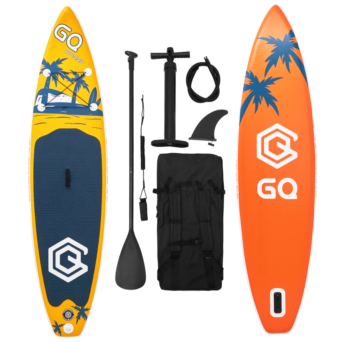 Доска SUP GQ надувная двухслойная туринговая 11" 335x81x14 см - фото 10