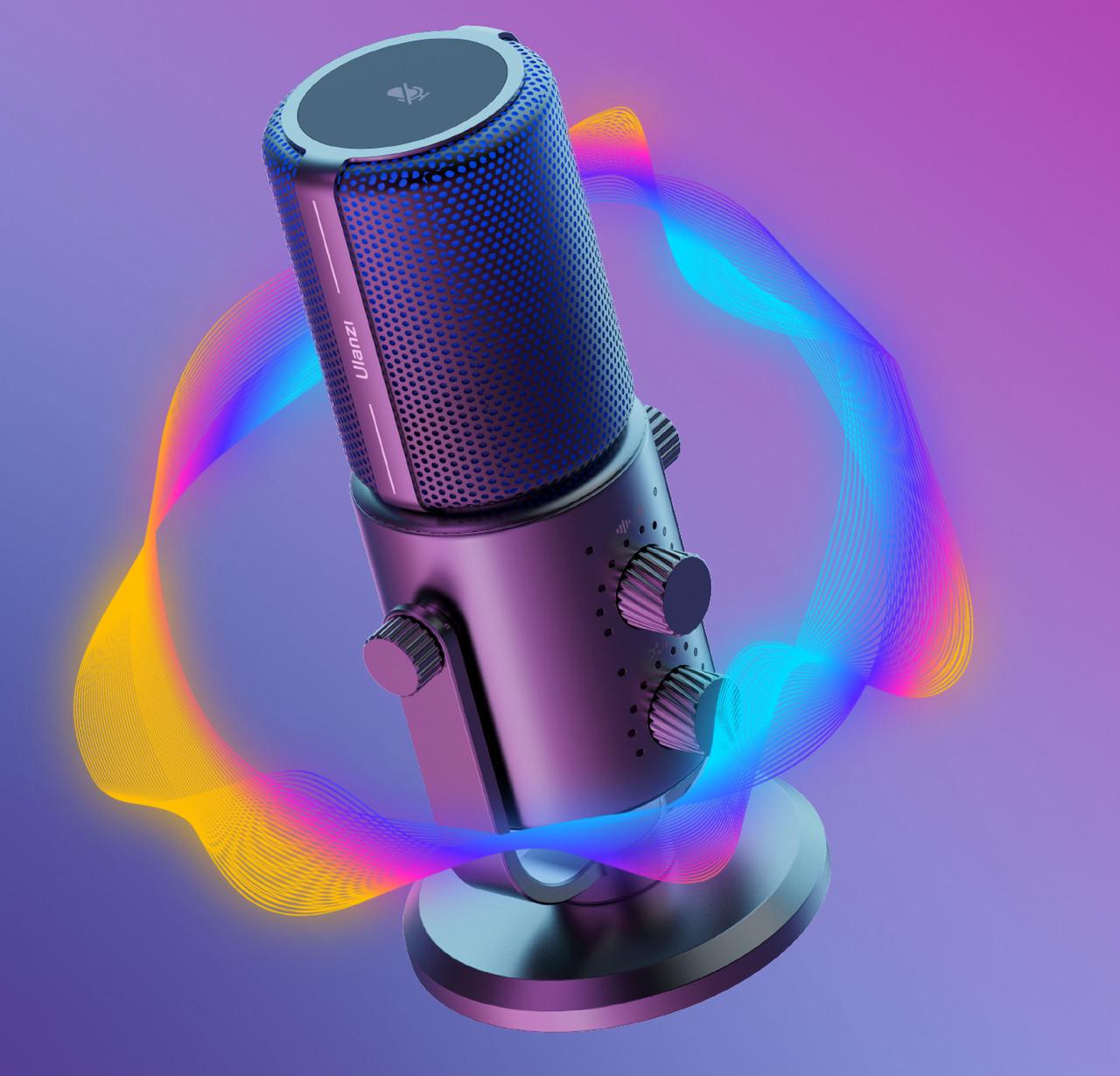 Микрофон настольный студийный Ulanzi YV005 Type-C для телефона/ПК стрим (2276694389) - фото 4