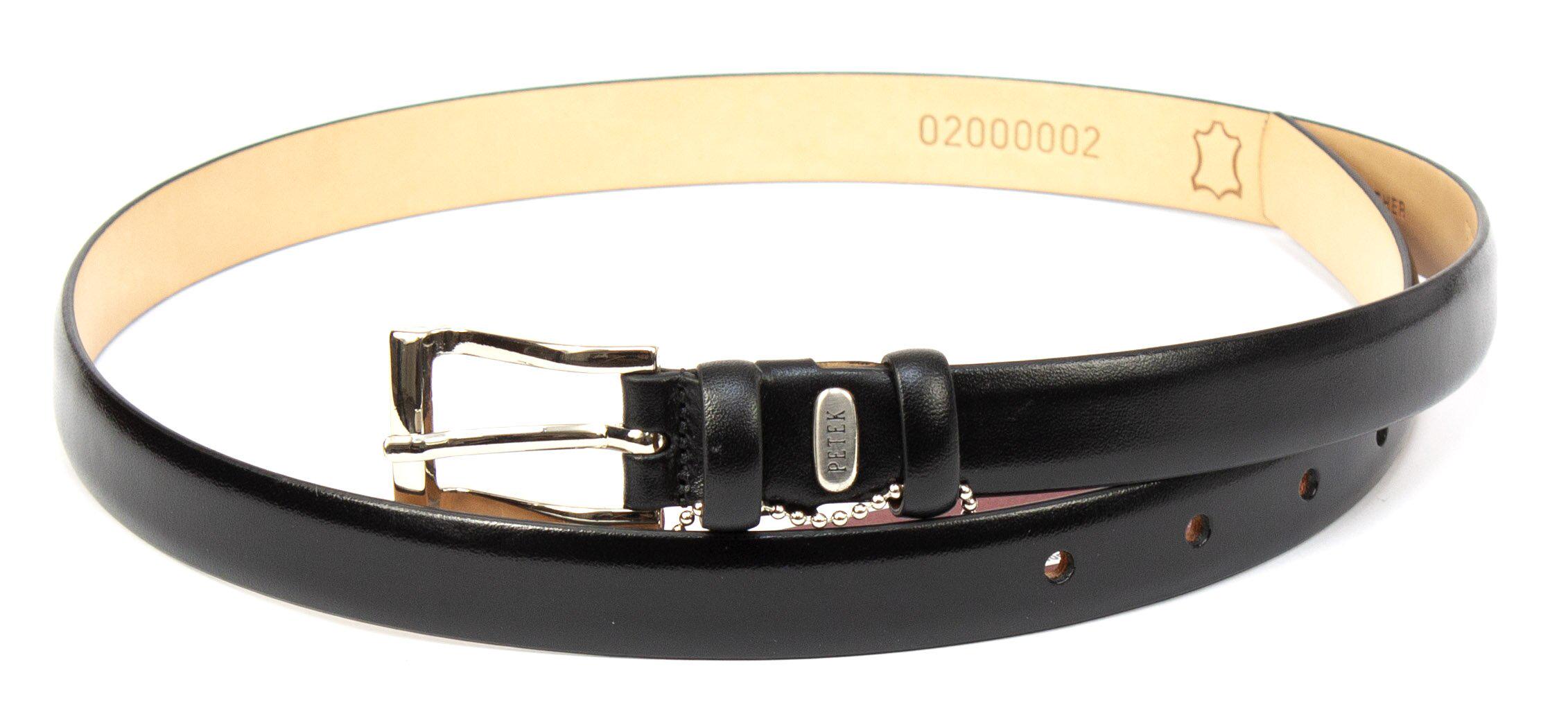Ремень женский Petek 2000002 кожаный Черный