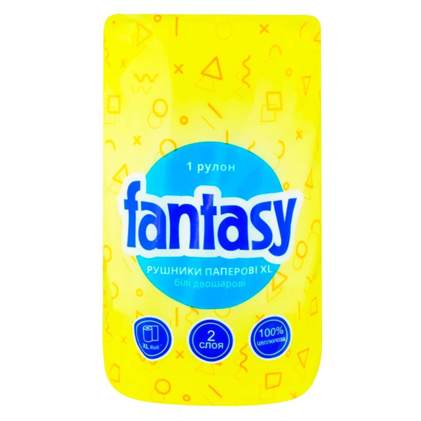 Паперові рушники Fantasy двошарові 2в1 34 м (142964)
