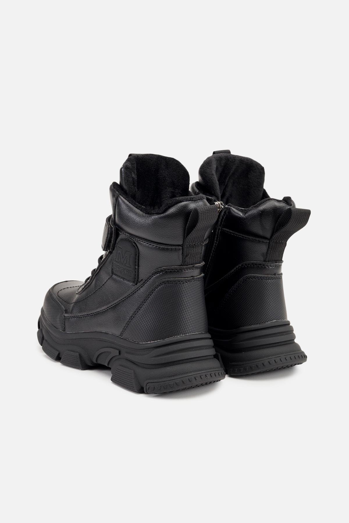 Ботинки детские зимние ЦБ-00260723 для мальчика р. 34 Черный (29085940) - фото 4