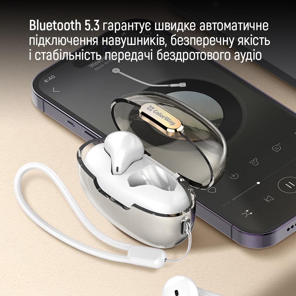 Навушники СolorWay Slim TWS-2 Earbuds White (CW-TWS2WT) - фото 12