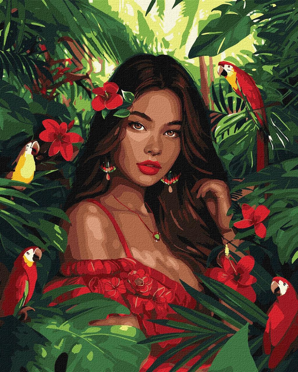 Картина по номерам Ideyka Тропическая принцесса 40х50 см (2824289280)