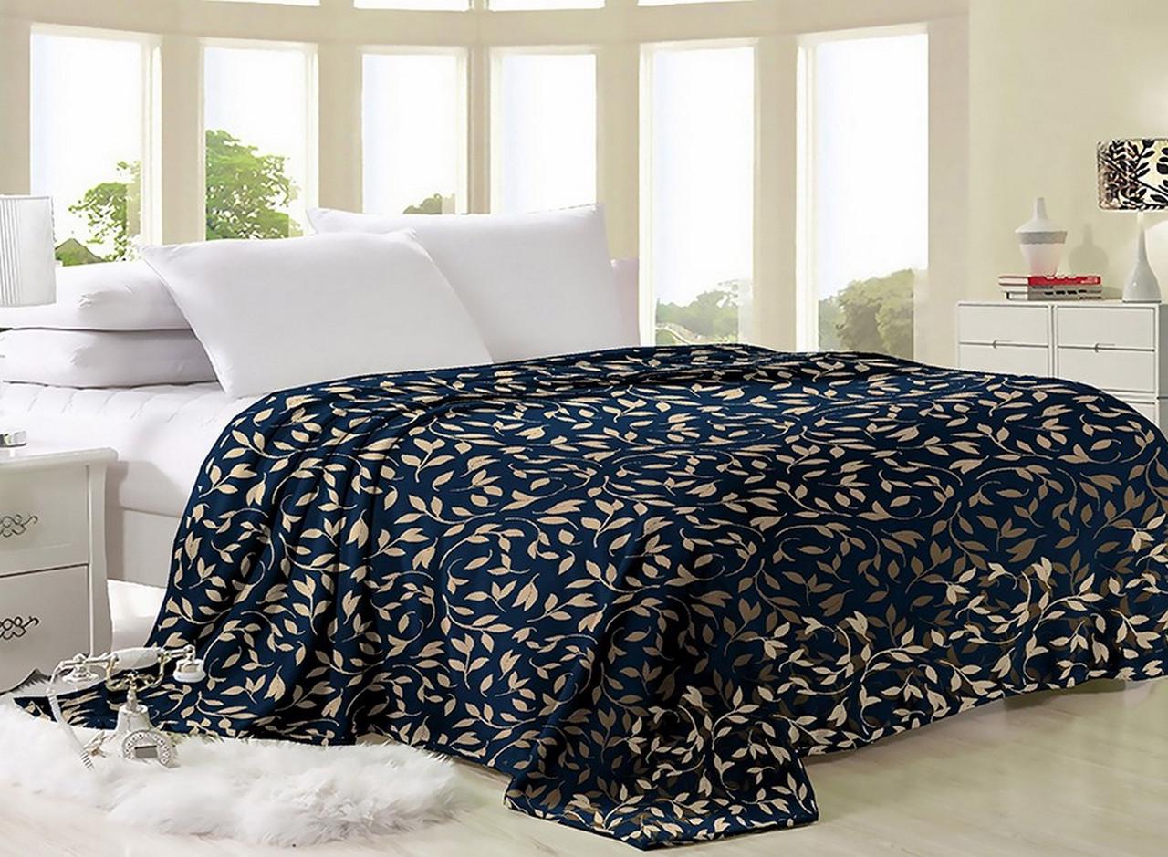 Плед Sofia СПЛ-053 микрофибра 200х215 см Черный (10737858)