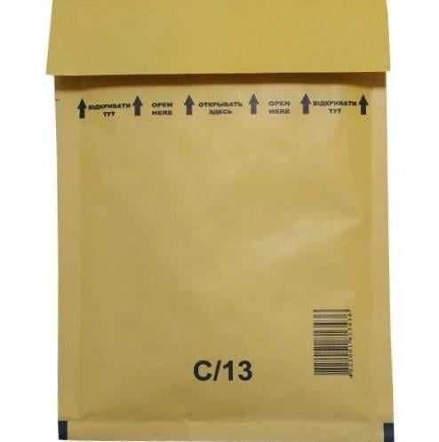 Конверт бандерольный с пупыркой C13 150х215 мм 100 шт. Бурый